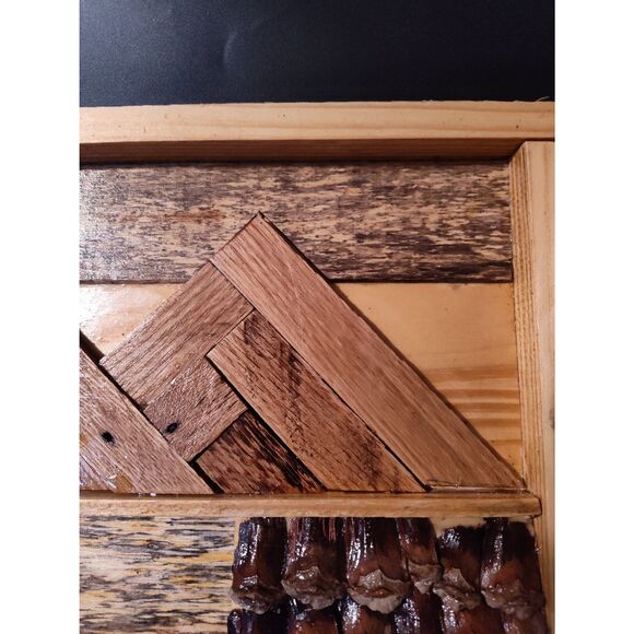 Handcrafted Reclaimed Hardwoods Rustic Cabin Mountain Wall Art/Shelf Leaner - Picture 9 of 11